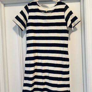 Striped Navy and White Dress